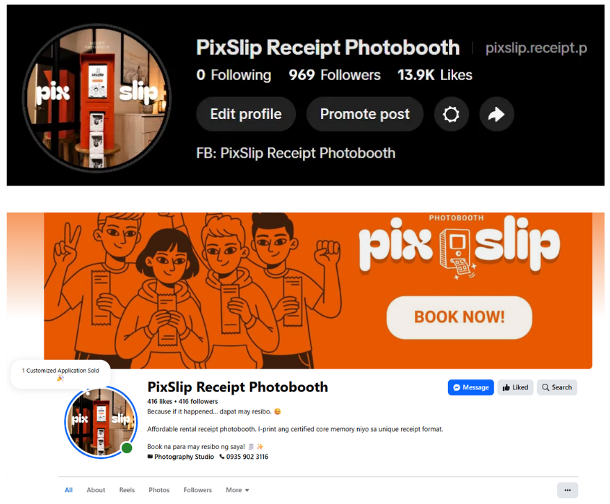 PixSlip on TikTok & Facebook